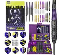 Target Darts Luke Littler Laiton avec Pointes Fixes en Acier Fléchettes, 22G | Tiges Pro Grip et Ailettes Pro Ultra N° 2 | Jeu de Fléchettes Professionnel 100 Pièces Accessoires Tous