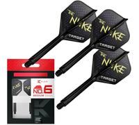 Target Darts Luke Littler K Flex Ailettes et Système d'arbre, No.6 (Moyen, 33mm) | Pack de 3 Ailettes Kflex All in One, The Nuke Player Edition Accessoires de Fléchettes | Fléchettes K-Flex