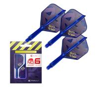 Target Darts Luke Nuke Littler Born to Win K Flex N° 2 et N° 6 | 3 Lot K-Flex Intégré Ailette et Arbre Système, Kflex Tout-En-Un Fléchette Ailettes et Arbres, Player Fléchettes Accessoires