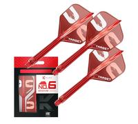 Target Darts Nathan Aspinall Le Asp Ailettes et Tiges Système, Rouge | N° 6 Kflex - Moyen (33mm) Tout-en-Un K Flex Ailettes et Tiges, Professionnels Fléchettes Accessoires