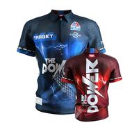 Target Darts Phil Taylor Dart Shirt 2025, Taille : L | World Championship Mens Darts Shirt, Adulte Cool Play sans col Dart Top, Jeux de fléchettes Top Hommes