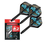 Target Darts Phil Taylor K Flex Système de Volants et D'arbres, No.2 | Pack de 3 Fléchettes Kflex All in One, Édition Player Accessoires de Fléchettes | Tige Fléchettes - Intermédiaire (26mm)