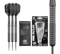 Target Darts Phil Taylor Power 8-Zero 1 Fléchettes à Pointe d'acier Noir, 80% Ensemble de fléchettes en tungstène, P8Z1, 25G | Fléchettes avec Points Fixes Edition Joueur | Étui à fléchettes Noir