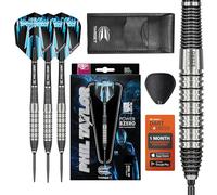 Target Darts Phil Taylor Power 8-Zero 2 Fléchettes à Pointe d'acier, 80% Ensemble de fléchettes en tungstène, 22G | Power 8 fléchettes Zero Player Edition avec Pointes suisses, tiges Pro Grip