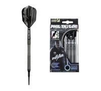 TARGET Fléchettes Phil Taylor Power 8Zero Titanium à Pointe Souple, Noir, 19 g