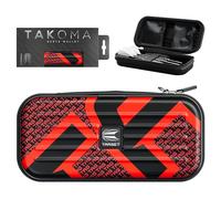 Target Darts Portefeuille Takoma Tag Darts, Taille régulière, Rouge | L'étui à fléchettes Peut contenir 3 fléchettes | Porte-fléchettes de Protection en EVA avec Poches intérieures à Double Fermeture