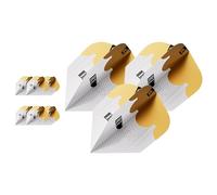Target Darts Redux Ailes de Fléchettes Pro Ultra N° 6, Lot de 9 | Accessoires Professionnels, Lots d'ailes Multiples, lot d'ailes de Fléchettes, Blanc et Or