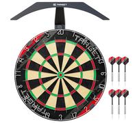 Target Darts Rift Cible et LED Lumière | Pointe en Acier Board Fléchette Board avec Facultatif Bright Cible Éclairage | Fil Sans Agrafe | Comprend Deux Sets de 17G Fléchettes | Facile Montage Complete