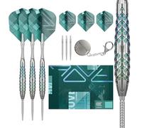 Target Darts Rove Steel Tip Swiss Point Darts, 90% Tungsten Dart Set, Barrel 02-25G | Jeu de fléchettes à Pointe en Acier, Jeu de fléchettes Professionnel avec Pointes suisses et Outils