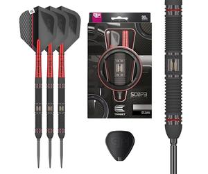 Target Darts Scope Steel Tip Swiss Point Darts, 90% Tungsten Dart Set, Barrel 01-25G | Jeu de fléchettes à Pointe en Acier, Jeu de fléchettes Professionnel avec Pointes suisses et Outils