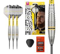 Target Darts Scott Williams Generation 2 Swiss Point Jeu de Fléchettes à Pointe en Acier, 25G | Fléchettes Player Edition G2 90% Tungstène, Ailettes Pro Ultra No.2, Manches Pro Grip Tag et Outil