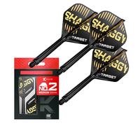 Target Darts Scott Williams K Flex Système de Volants et D'arbres, No.2 | Pack de 3 Fléchettes Kflex All in One, Édition Player Accessoires de Fléchettes | Tige Fléchettes - Moyen (33mm)