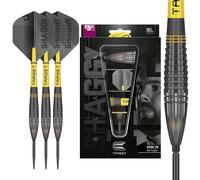 Target Darts Scott Williams Noir Out 90% Tungsten Steel Tip - 23g Jeu de fléchettes à Pointe en Acier, fléchettes Swiss Point, Outil SP Inclus, Shaggy Player Edition