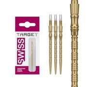 Target Darts Signature Swiss Point TRB | Lot de 3 Eembouts | 42MM - Or | Changement Fléchettes Pointes, Swiss Point Technologie, Professionnels Fléchettes Accessoires