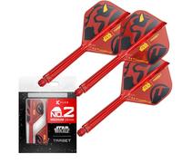 Target Darts Star Wars Darth Maul K Flex Ailettes et Tiges de Fléchettes Intégrées | Lot de 3 K-Flex, N° 2 | Disney K-Flex Accessoires, Moyen (33mm)