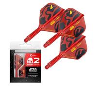 Target Darts Star Wars Darth Maul K Flex Ailettes et Tiges de Fléchettes Intégrées | Lot de 3 K-Flex, N° 2 | Disney K-Flex Accessoires, Court (19mm)
