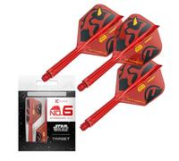 Target Darts Star Wars Darth Maul K Flex Ailettes et Tiges de Fléchettes Intégrées | Lot de 3 K-Flex, N° 6 | Disney K-Flex Accessoires, Intermédiaire (26mm)