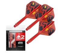 Target Darts Star Wars Darth Maul K Flex Ailettes et Tiges de Fléchettes Intégrées | Lot de 3 K-Flex, N° 2 | Disney K-Flex Accessoires, Intermédiaire (26mm)