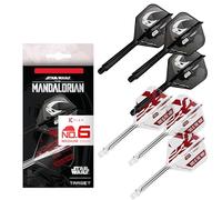 Target Darts Star Wars Mandalorian K Flex Intégré Fléchette Ailettes et Arbres | Personnage Inspiré Lot de 6 K-Flex, N° 6 | Disney K-Flex Accessoires, Moyen (33mm)