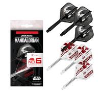 Target Darts Star Wars Mandalorian K Flex Intégré Fléchette Ailettes et Arbres | Personnage Inspiré Lot de 6 K-Flex, N° 6 | Disney K-Flex Accessoires, Intermédiaire (26mm)