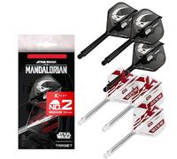 Target Darts Star Wars Mandalorian K Flex Intégré Fléchette Ailettes et Arbres | Personnage Inspiré Lot de 6 K-Flex, N° 2 | Disney K-Flex Accessoires, Moyen (33mm)