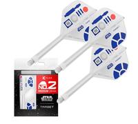 Target Darts Star Wars R2-D2 K Flex Ailettes et Tiges de Fléchettes Intégrées | R2D2 Lot de 3 K-Flex, N° 2 | Disney K-Flex Accessoires, Moyen (33mm)