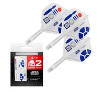 Target Darts Star Wars R2-D2 K Flex Ailettes et Tiges de Fléchettes Intégrées | R2D2 Lot de 3 K-Flex, N° 2 | Disney K-Flex Accessoires, Court (19mm)