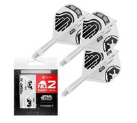 Target Darts Star Wars Storm Trooper K Flex Ailettes et Tiges de Fléchettes Intégrées | Stormtrooper Lot de 3 K-Flex, N° 2 | Accessoires Disney K-Flex, Court (19mm)