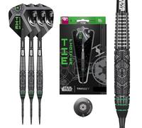 Target Darts Star Wars Tie Fighter 90% Tungstène Pointe en Acier Fléchettes, 23G/24G/25G | Pointes Swiss Storm en Onyx Noir, Tiges Pro Grip, Ailettes Tie-Fighter N° 6 Pro Ultra et Outil Swiss Point