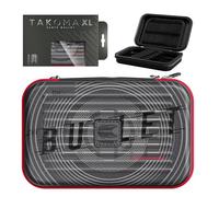 Target Darts Stephen Bunting Ghost Series XL Takoma Portefeuille - Étui pour Fléchettes, Noir/Blanc Étuis de Rangement, “The Bullet” Porte-Fléchettes à Fermeture Éclair, Contenir 6 Assemblées