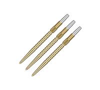 Target Darts Swiss Point Dart Points, Chrono (3 Packs de Pointes) 26MM/30MM/35MM/40MM - Or/Argent/Noir | Changer de fléchette Points, Swiss Storm Points, Accessoires de fléchettes Professionnels
