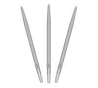 Target Darts Swiss Point SLK Luke Littler Pointes de Fléchettes (Lot de 3 Embouts) 30MM/35MM/42MM - Or/Argent/Noir | Texturées Rugueuses, Fléchettes de Rechange en Acier, Accessoires Professionnels