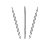 Target Darts Swiss Point SLK Luke Littler Pointes de Fléchettes (Lot de 3 Embouts) 30MM/35MM/42MM - Or/Argent/Noir | Texturées Rugueuses, Fléchettes de Rechange en Acier, Accessoires Professionnels