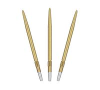 Target Darts Swiss Point SLK Luke Littler Pointes de Fléchettes (Lot de 3 Embouts) 30MM/35MM/42MM - Or/Argent/Noir | Texturées Rugueuses, Fléchettes de Rechange en Acier, Accessoires Professionnels