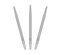 Target Darts Swiss Point SLK Luke Littler Pointes de Fléchettes (Lot de 3 Embouts) 30MM/35MM/42MM - Or/Argent/Noir | Texturées Rugueuses, Fléchettes de Rechange en Acier, Accessoires Professionnels