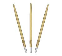 Target Darts Swiss Point SLK Luke Littler Pointes de Fléchettes (Lot de 3 Embouts) 30MM/35MM/42MM - Or/Argent/Noir | Texturées Rugueuses, Fléchettes de Rechange en Acier, Accessoires Professionnels
