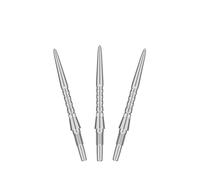 Target Darts Swiss Point Storm Dart Points, Surge (Paquet de 3 Embouts) 26MM/30MM/35MM - Or/Argent/Noir | Changer Les Pointes de fléchettes, Les Pointes Swiss Storm, Les Accessoires de fléchettes