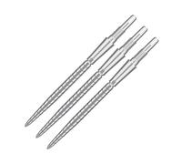 Target Darts Swiss Point Storm Dart Tips, Quartz (3er Pack Spitzen) 26MM/30MM/35MM - Or/Argent/Noir | Pointes de fléchettes Interchangeable, Pointe Swiss Storm, Accessoires fléchettes Professionnelle