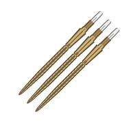Target Darts Swiss Point Storm Dart Tips, Quartz (3er Pack Spitzen) 26MM/30MM/35MM - Or/Argent/Noir | Pointes de fléchettes Interchangeable, Pointe Swiss Storm, Accessoires fléchettes Professionnelle