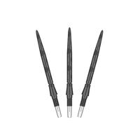 Target Darts Swiss Point Storm Pointes de Fléchettes en Acier, Onyx (Lot de 3 Pointes) 26MM/30MM/35MM - Or/Argent/Noir | Changer Les Pointes de Fléchettes, Les Pointes de Rechange, Les Accessoires