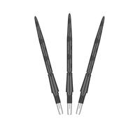 TARGET Darts Swiss Point Storm Pointes de Fléchettes en Acier, Onyx (Lot de 3 Pointes) 35MM - Noir | Changer Les Pointes de Fléchettes, Les Pointes de Rechange, Les Accessoires