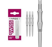 Target Darts Swiss Point Storm Pointes de Fléchettes, RST (Lot de 3 Embouts) 30MM/35MM/42MM - Or/Argent/Noir | Changez Les Pointes de Fléchettes, Les Pointes Swiss Storm, Accessoires Professionnels
