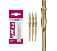 Target Darts Swiss Point Storm Pointes de Fléchettes, RST (Lot de 3 Embouts) 30MM/35MM/42MM - Or/Argent/Noir | Changez Les Pointes de Fléchettes, Les Pointes Swiss Storm, Accessoires Professionnels