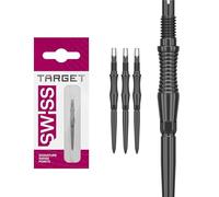 Target Darts Swiss Point Storm Pointes de Fléchettes, RST (Lot de 3 Embouts) 30MM - Noir | Changez Les Pointes de Fléchettes, Les Pointes Swiss Storm, Accessoires Professionnels pour Fléchettes