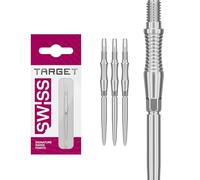 Target Darts Swiss Point Storm Pointes de Fléchettes, RST (Lot de 3 Embouts) 35MM - Argent | Changez Les Pointes de Fléchettes, Les Pointes Swiss Storm, Accessoires Professionnels pour Fléchettes
