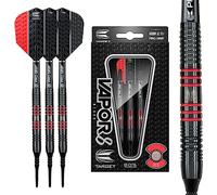 Target Darts Vapor 8 Jeu de fléchettes à Embout Souple Noir/Vert, Fléchettes à Pointe Souple, 100445, Rouge, 19G