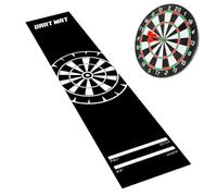 Target Game Mat - Dart Protection Rug, Floor Safety with Oche Line Setup, Heavy Duty Fabric Base, Sports Gear, Dart Carpet for Home Office Bar Training Lounge Indoor Outdoor Play Area Use