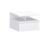 Target Home Table de chevet à suspendre, avec tiroir et étagères, 32 x 35 x 23 cm, blanche