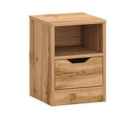 Target Home Table de chevet debout avec tiroirs et étagères 31 x 43 cm (chêne Wotan, 1 tiroir)