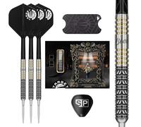 Target Japan Beau Greaves Édition Pointe en Acier Fléchettes avec Kflex, 22G | 90% Tungstène Fléchettes Set, K-Flex Vols et Arbres N° 2, Storm Nano Swiss Points, Player Beau Greaves